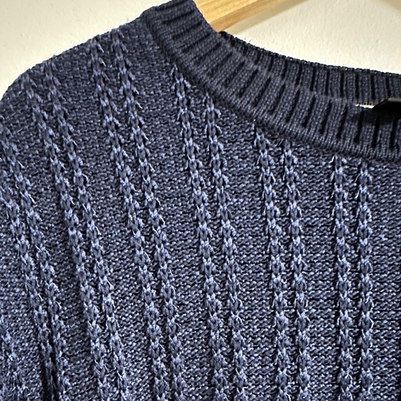 St John Sport | Women’s Crew Neck Knit Sweater Navy Blue Size Large - Picture 5 of 11